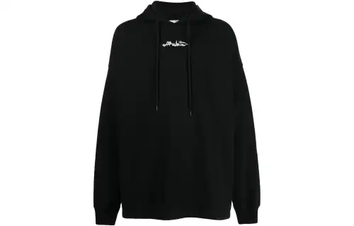 OFF-WHITE Embroidered Logo Hoodie