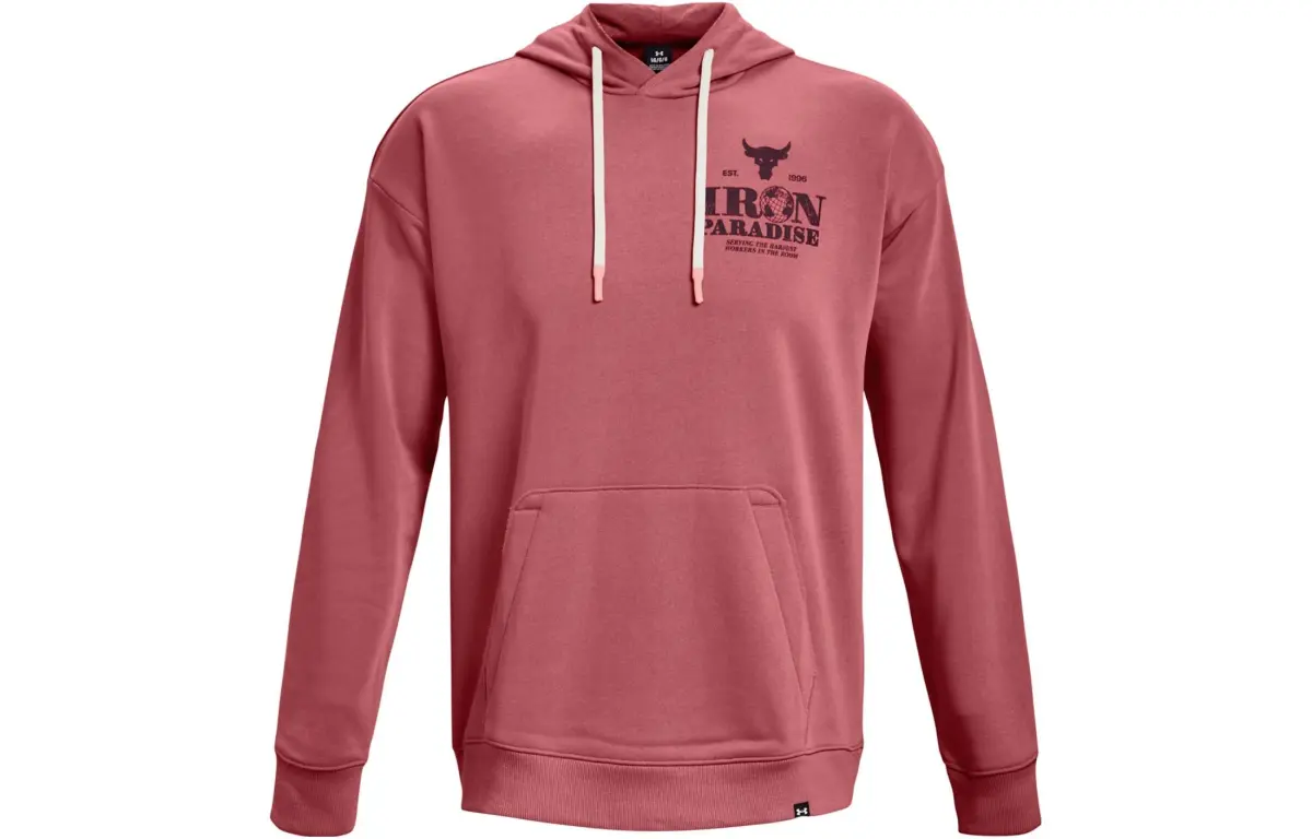 Under Armour Sweatshirts Men's Red Hooded (Non-detachable) Moderate