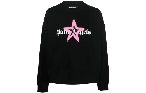 PALM ANGELS Star Sprayed Crewneck