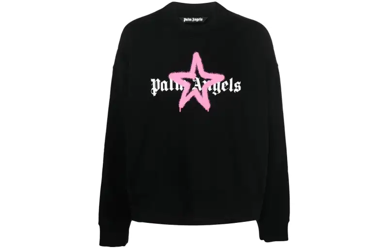 PALM ANGELS Star Sprayed Crewneck