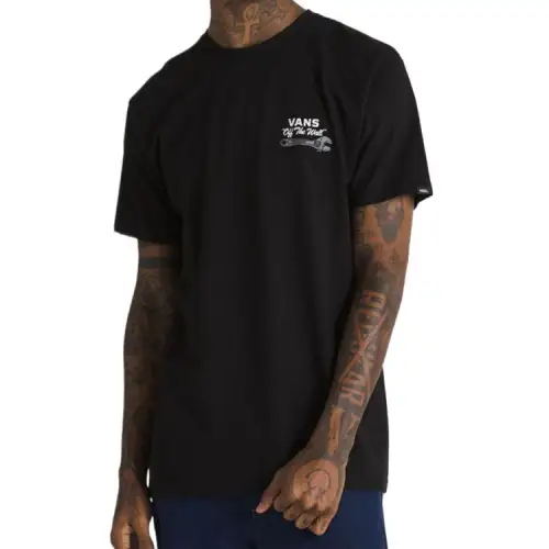 Vans T Shirts Unisex Black Crew Neck Moderate