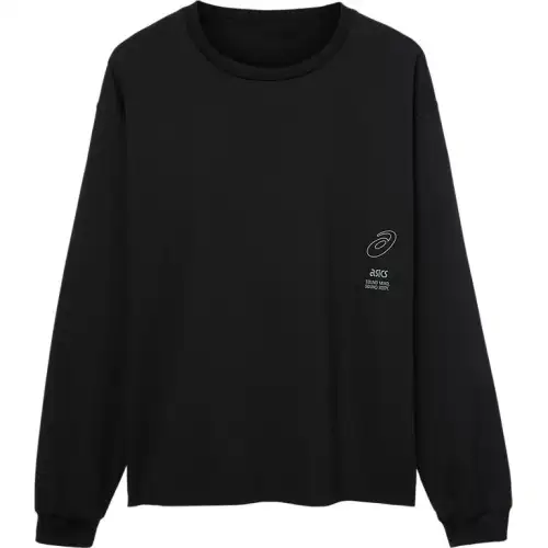 Asics GRAPHIC LONG SLEEVE TEE T Shirt Unisex Black