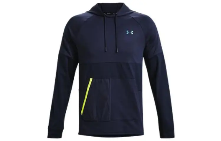 Under Armour Sweatshirts Men's Dark Blue Hooded Moderate Regular