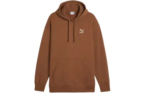 PUMA BETTER CLASSICS Hoodie Sweatshirt Unisex Brown