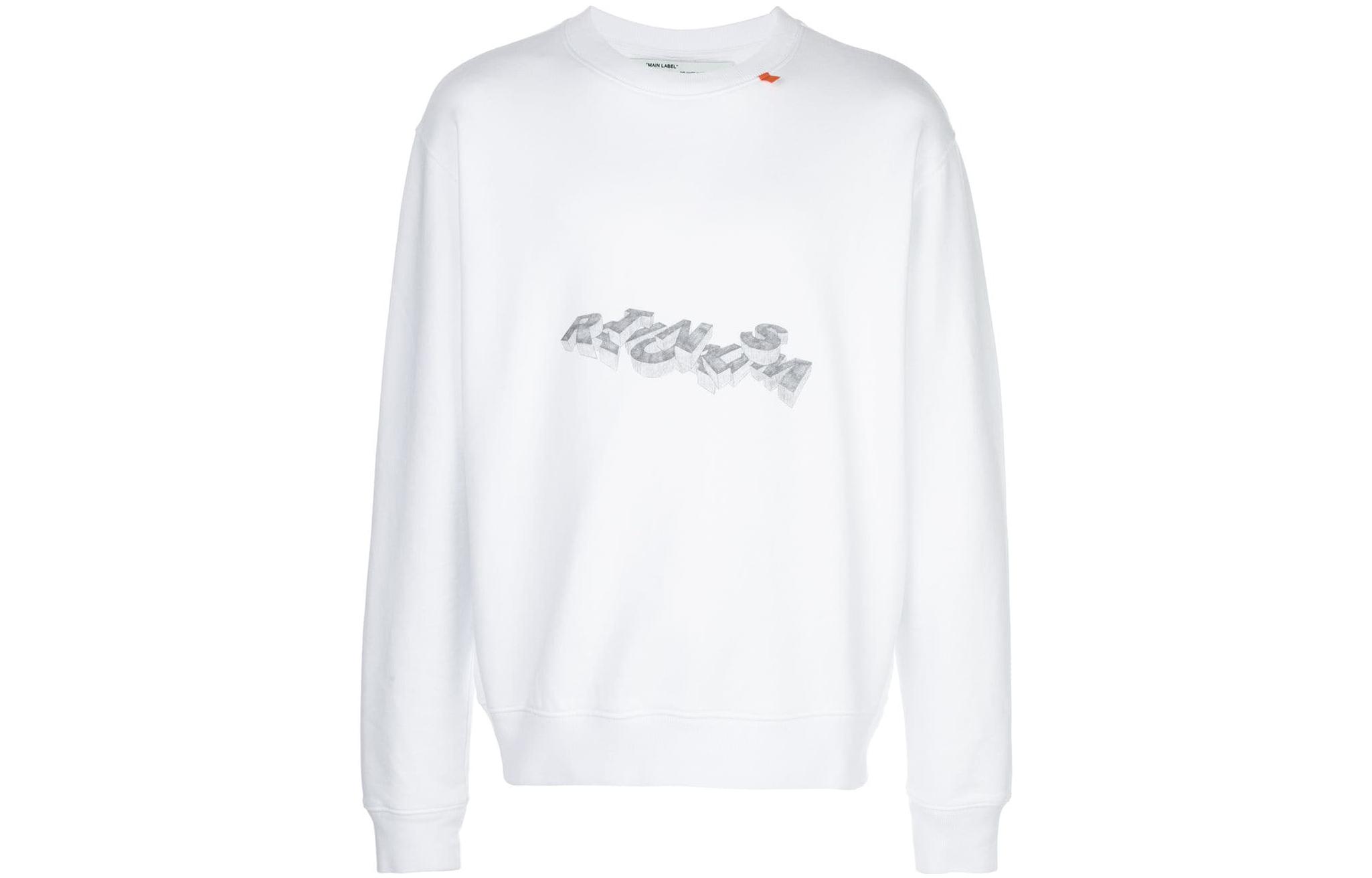 OFF WHITE FW22 Sweatshirt Loose Fit Men's White