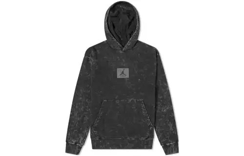 Jordan Flight Sweatshirts Men's Black Hooded Moderate Regular