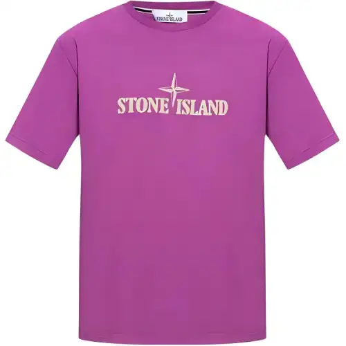STONE ISLAND T Shirt Men's Purple