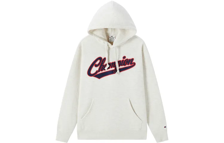 Champion FW22 Thickened Fleece Lined Small C Logo Letter Casual Sports Pullover Sweatshirt Unisex