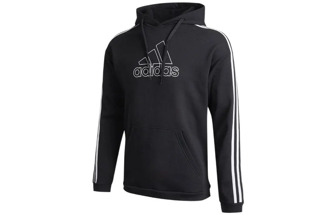 Adidas Sweatshirts Men's Black Crew Neck Moderate Regular