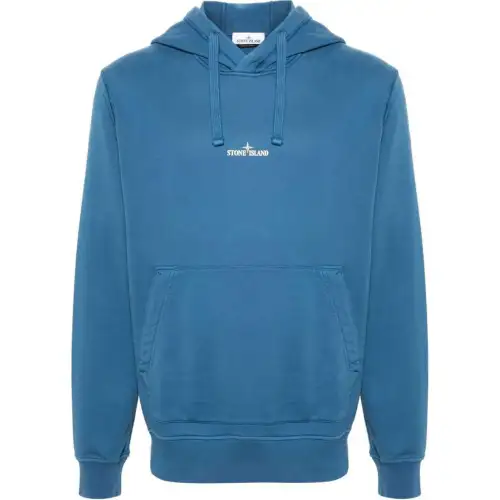 STONE ISLAND Logo Printed Drawstring Hoodie