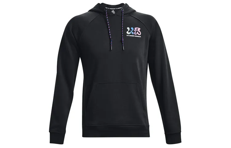 Under Armour Elevated Sweatshirts Men's Black Hooded Moderate Regular