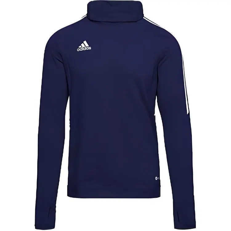 Adidas Sweatshirts Men's Blue Turtleneck Moderate Regular