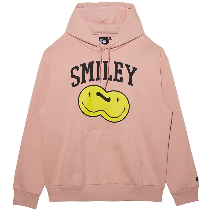 New Era New Era × Smiley Sweatshirts Unisex Pink Hooded (Non-detachable) Moderate