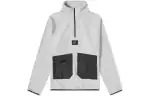 Nike Sweatshirts Men's Gray Stand Collar Thickened Regular