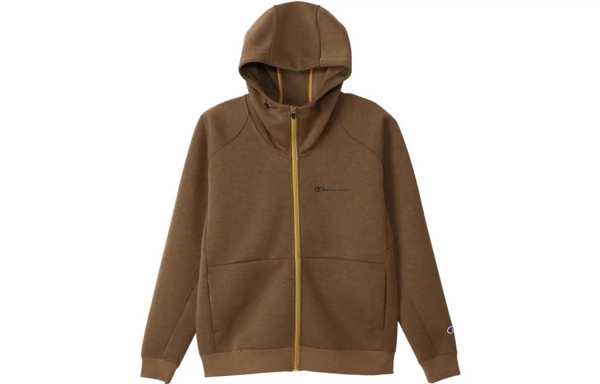 Champion Sweatshirts Unisex Hooded Moderate Cardigan