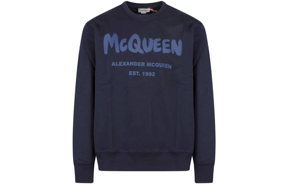 Мужское худи Alexander McQueen Толстовка (синяя)