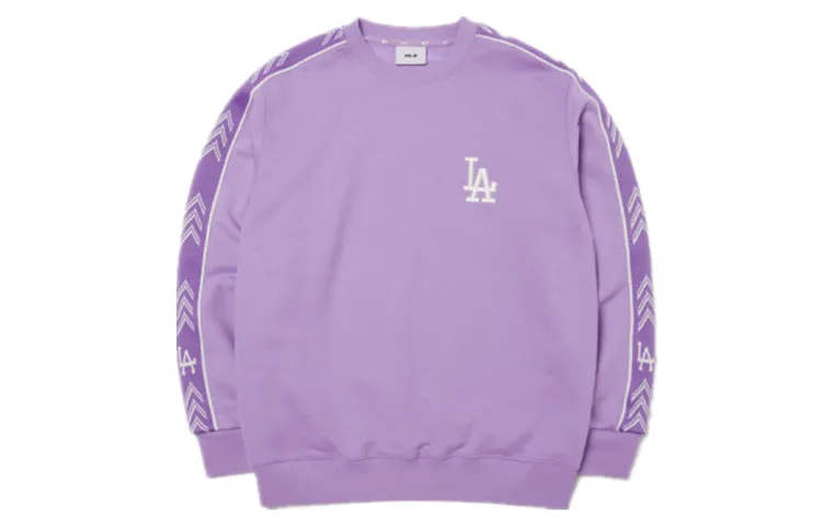 MLB Sweatshirts Unisex Violet Crew Neck Moderate