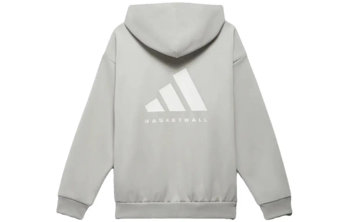 Adidas Originals Adidas Basketball: Chapter 02 Sweatshirts Unisex Gray Hooded Moderate Regular