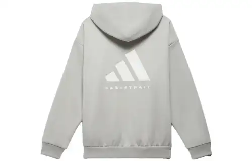 Adidas Originals Adidas Basketball Chapter 02 Sweatshirts Unisex Gray Hooded Moderate Regular