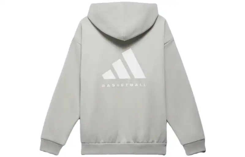 Adidas Originals Adidas Basketball Chapter 02 Sweatshirts Unisex Gray Hooded Moderate Regular