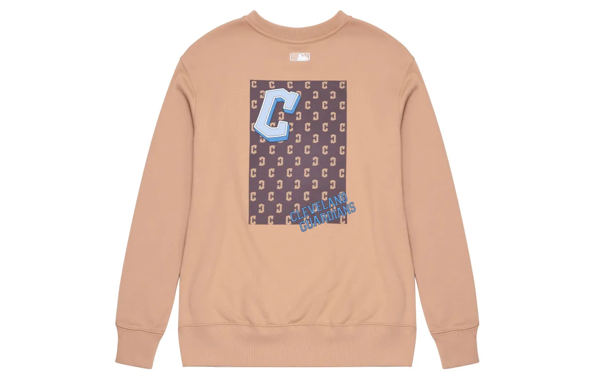 MLB Monative Sweatshirts Unisex Brown Crew Neck Moderate Other