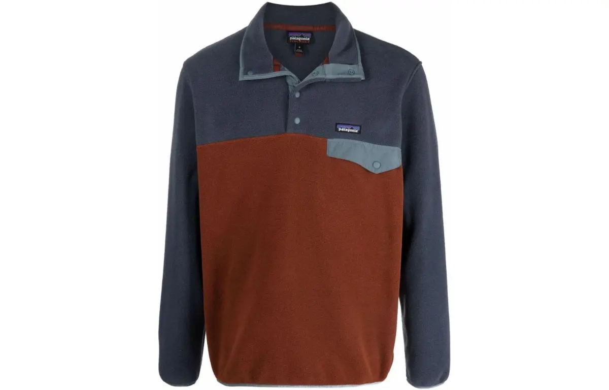Patagonia Synch Snap Sweatshirts Men's Stand Collar Moderate Regular