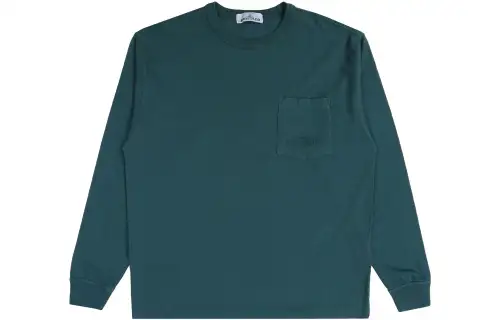 STONE ISLAND Sweatshirts Men's Green Crew Neck Moderate Regular