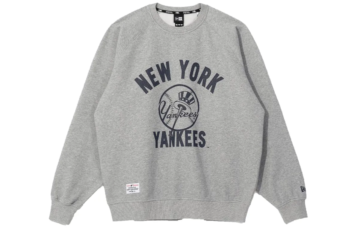 New Era Sweatshirts Unisex Gray Crew Neck Moderate