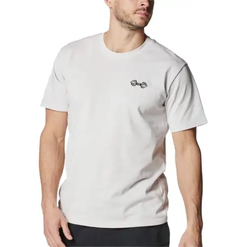 Under Armour SS25 HEAVYWEIGHT PATCH T Shirt Men's Light Gray