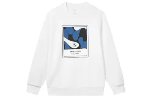 ANTA Life Collection Sweatshirts Men's White Crew Neck Moderate Regular