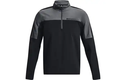 Under Armour Sweatshirts Men's Black Stand Collar Moderate Regular