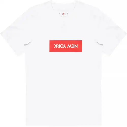 Jordan T Shirts Men's White Crew Neck Moderate