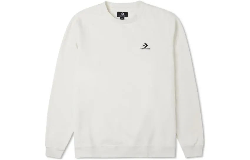 Converse Sweatshirts Unisex White Crew Neck Moderate Regular