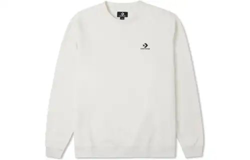 Converse Sweatshirts Unisex White Crew Neck Moderate Regular