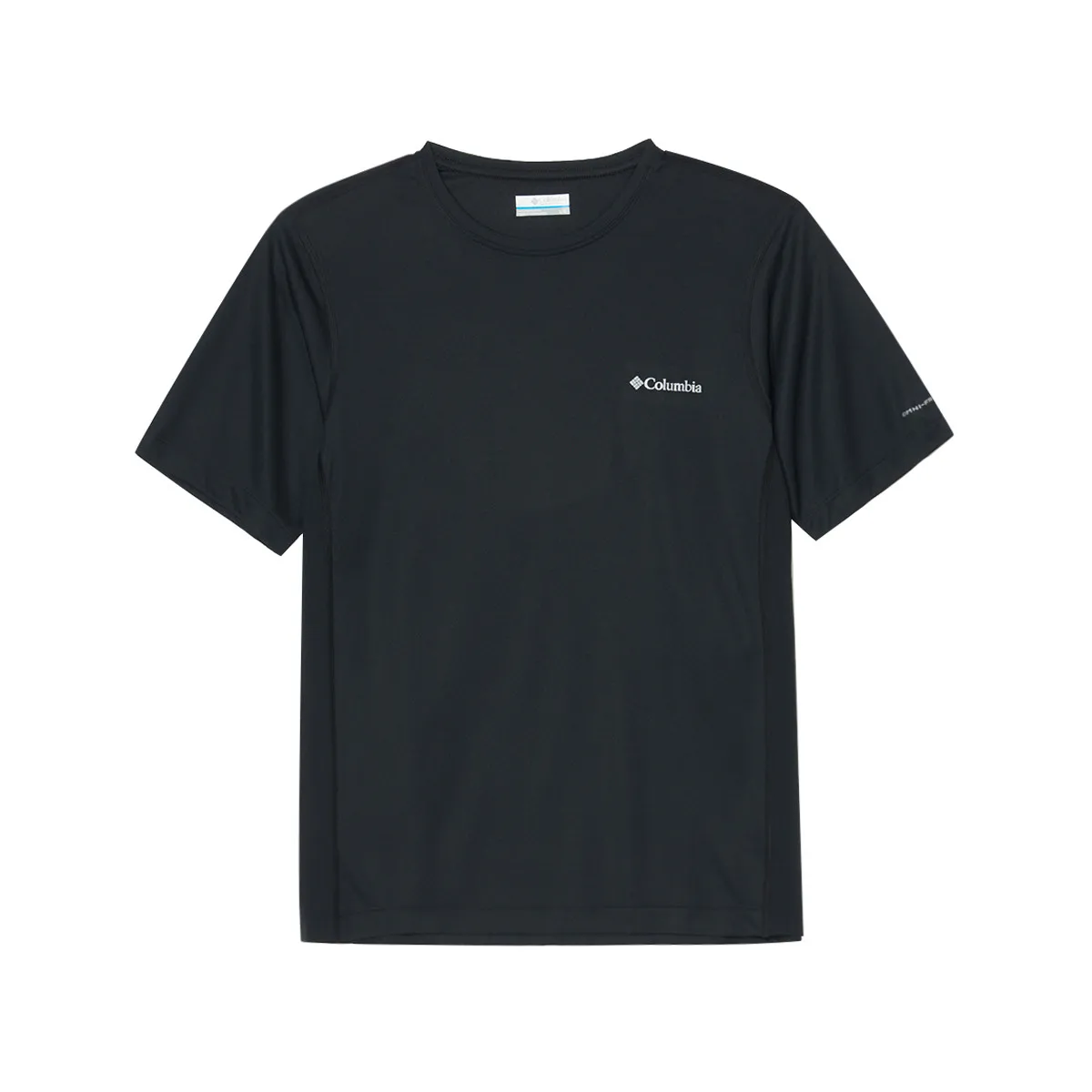 Columbia T-Shirts Men's Black Crew Neck Moderate Straight Fit