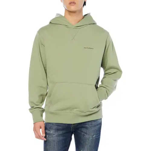 New Balance Sweatshirts Men's Green Hooded Moderate Regular