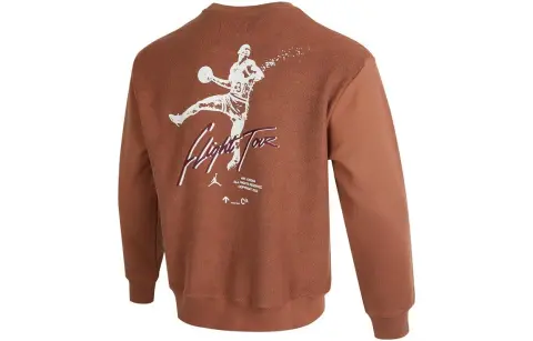 Jordan Sweatshirts Men's Mineral Clay Crew Neck Moderate Straight Fit