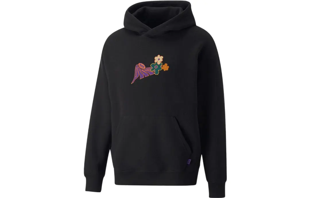 PUMA Floral-print Pullover Hoodie