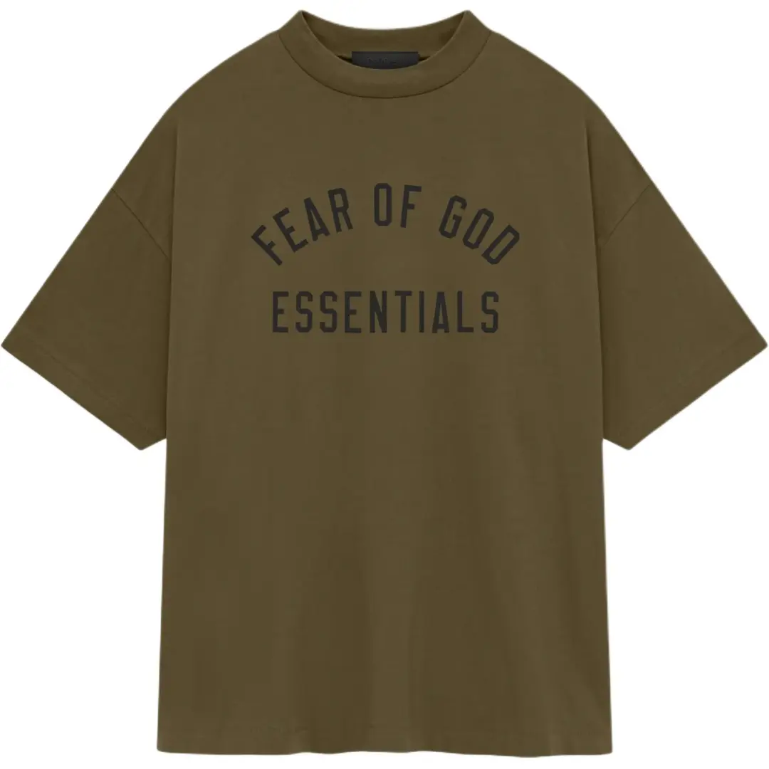 Fear Of God Essentials Logo Printed Crewneck T-Shirt
