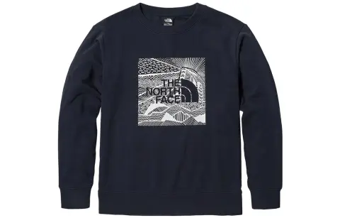 THE NORTH FACE Sweatshirts Unisex Blue Crew Neck Moderate Straight Fit