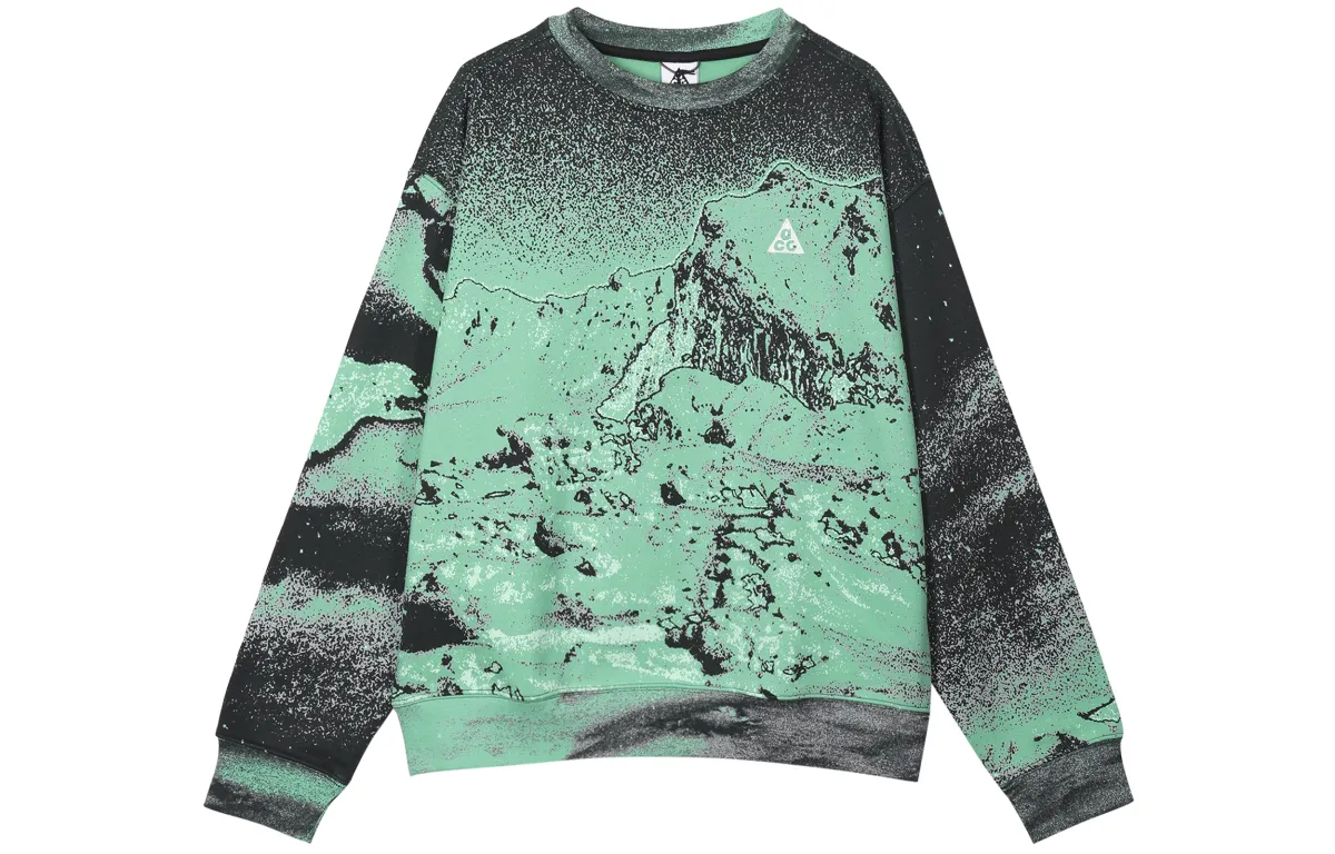 Nike Sweatshirts Unisex Green Crew Neck Moderate Regular