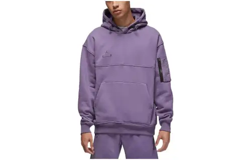 Jordan Sweatshirts Men's Purple Hooded Moderate Regular