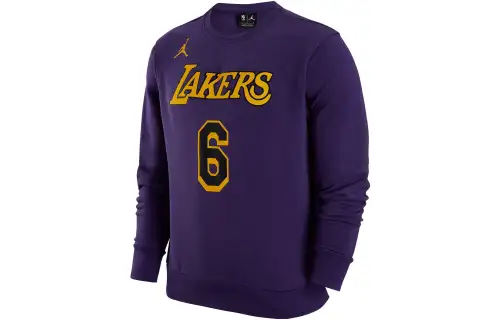 Jordan Nba Los Angeles Lakers LeBron James Fleece Loose Fit Sweatshirt
