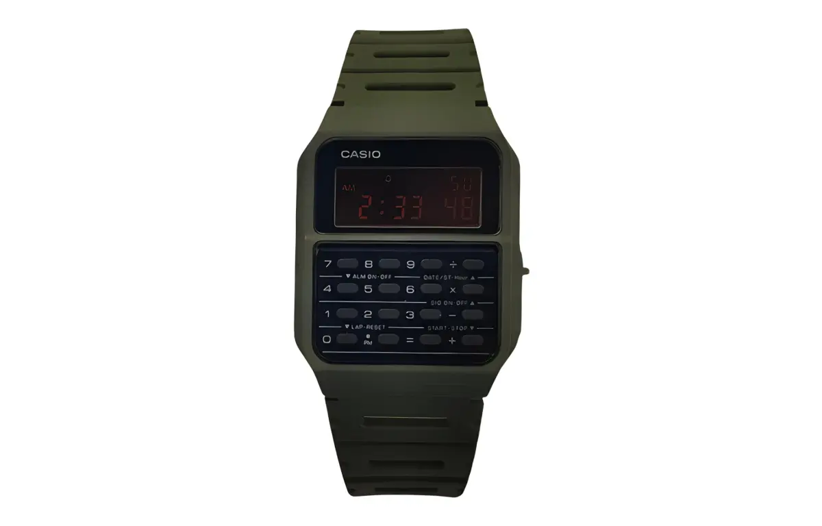 CASIO Custom Collection Quartz Movement Resin Strap Watch Men's Watches Black Dial