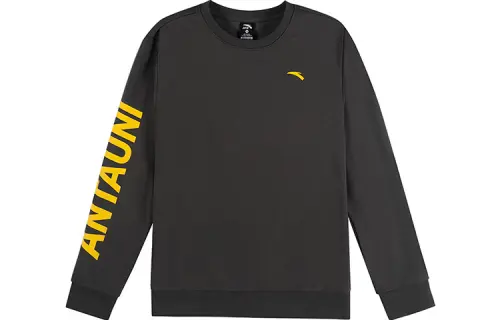 ANTA Life Collection Sweatshirts Men's Gray Crew Neck Moderate Regular