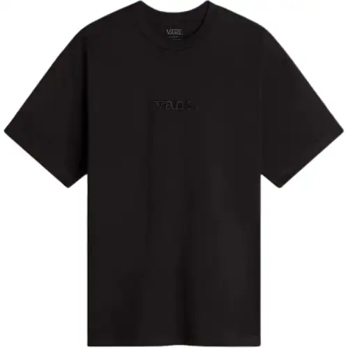 Vans T Shirts Unisex Black Crew Neck Moderate Straight Fit