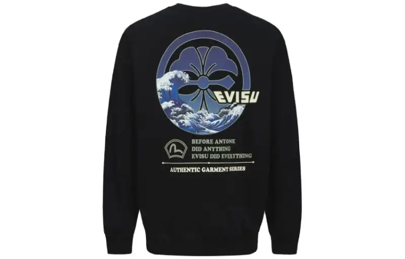 EVISU Sweatshirts Unisex Crew Neck Moderate Regular