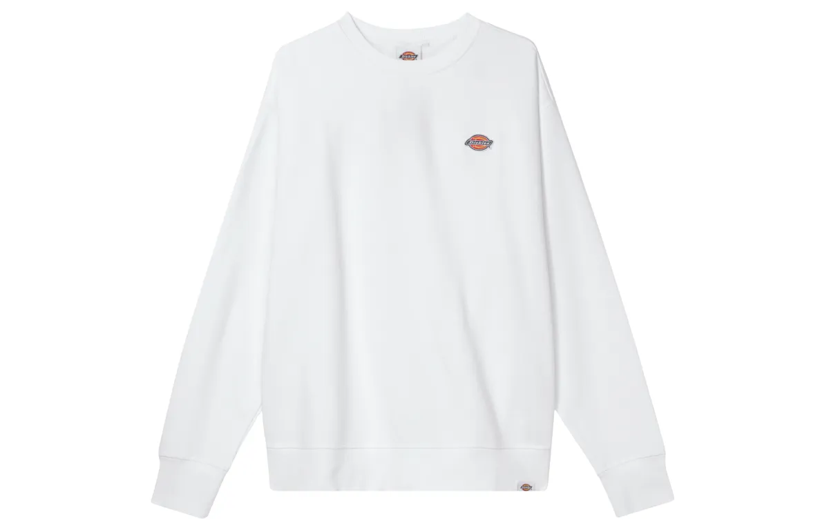Dickies Sweatshirts Unisex White Crew Neck Moderate Regular