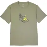 Converse Sizzling Skeleton Erkek Haki T Shirt Men's Khaki