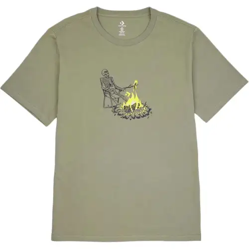 Converse Sizzling Skeleton Erkek Haki T Shirt Men's Khaki